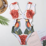 Load image into Gallery viewer, One-piece swimsuit Multicolor artistic style
