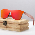 Load image into Gallery viewer, Natural Wooden Sunglasses
