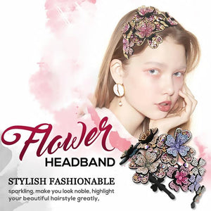 Crystal Flower Headband