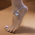 Load image into Gallery viewer, Fashion Heart Rhinestone Anklets
