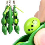 Load image into Gallery viewer, Infinite Squeeze Pea Expression Keychain
