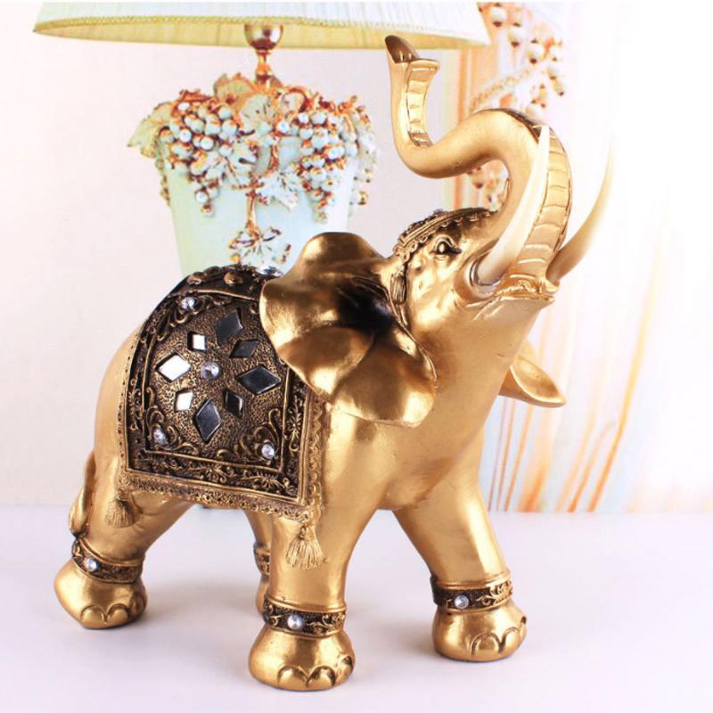 Golden Elephant Statue