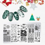 Load image into Gallery viewer, Nail Art Stamping Template--Christmas Style
