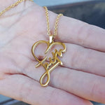 Load image into Gallery viewer, Faith Heart Necklace
