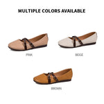 Load image into Gallery viewer, Women&#39;s Crisscross Buckle Ballet Flat
