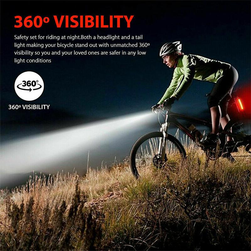 Rechargeable Bicycle Light Set