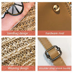 Load image into Gallery viewer, Scarf Daily Rattan Bag Shoulder Bag
