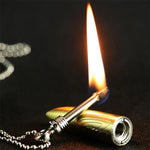 Load image into Gallery viewer, Pendant Lighter Bullet Shaped Necklace
