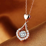 Load image into Gallery viewer, Twinkling Heart Waterdrop Stone Necklace
