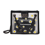 Load image into Gallery viewer, Daisy transparent chain small square bag
