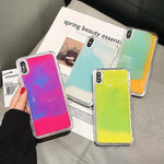 Load image into Gallery viewer, Dynamic Quicksand Flowing Neon Sand Liquid Phone Case
