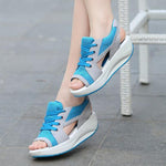 Load image into Gallery viewer, Breathable Platform Sandals with Wedge Heel
