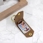 Load image into Gallery viewer, Leather Keyring With Family Photo
