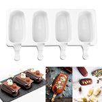 Load image into Gallery viewer, Silicone Easy Cream Mini Ice Cream Bar Mold Set
