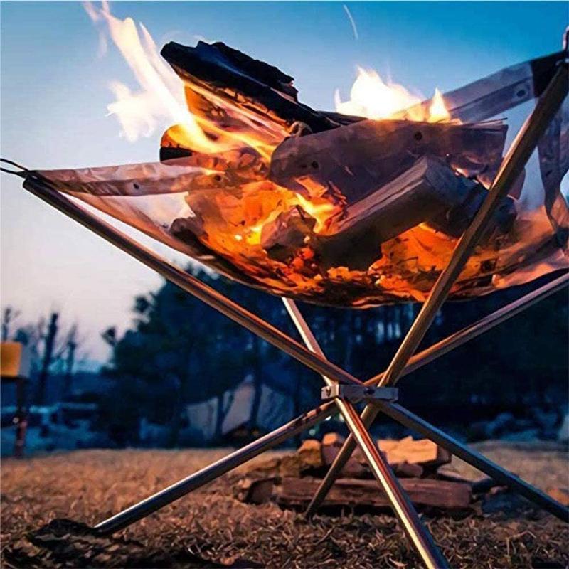 Outdoor Folding Bonfire Rack