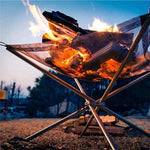 Load image into Gallery viewer, Outdoor Folding Bonfire Rack
