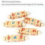 Load image into Gallery viewer, Montessori Alphabet Wooden Educational Phonetic Reading Blocks
