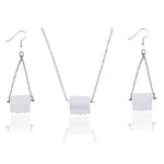 Load image into Gallery viewer, Sterling Silver Toilet Paper Earrings
