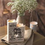 Load image into Gallery viewer, Wooden Heart Candle Holder
