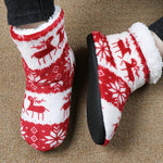 Load image into Gallery viewer, Christmas Fleece Indoor Boots
