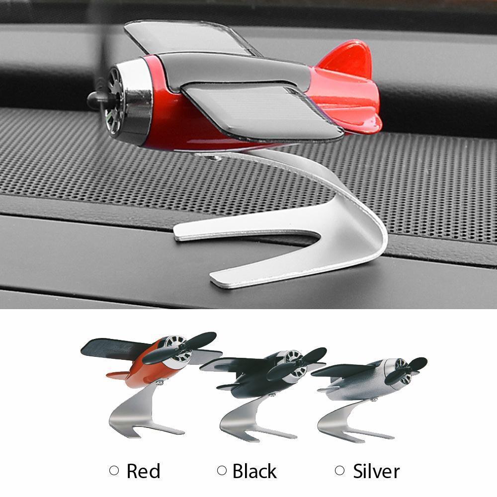 Solar plane car decoration