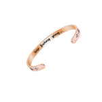 Load image into Gallery viewer, Inner Engraved Inspirational Cuff Bracelet Bangle
