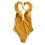 Load image into Gallery viewer, Heart Falbala One-Piece Swimsuit
