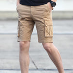 Load image into Gallery viewer, Men multi-pocket overalls shorts
