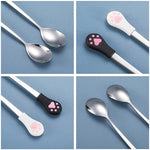 Load image into Gallery viewer, Stainless Steel Food Spoon with Cat Claw
