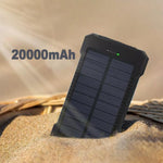 Load image into Gallery viewer, Solar Waterproof Power Bank with Flashlight
