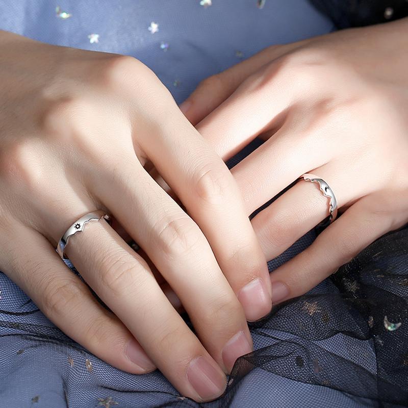 925 Sterling Silver Couple Rings