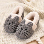 Load image into Gallery viewer, Cute Fluffy Cat Plush Slippers for Kids
