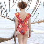 Load image into Gallery viewer, One-piece swimsuit Multicolor artistic style
