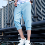 Load image into Gallery viewer, Loose Fit Cropped Pants for Men
