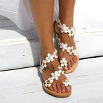 Load image into Gallery viewer, Flower Sandals with Flat Bottom
