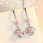 Load image into Gallery viewer, Crystal Four Leaf Clover Earrings
