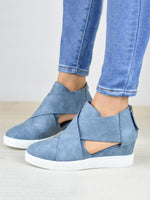 Load image into Gallery viewer, Women Spring Cut Out Ankle Boots Wedge Sneakers Plus Size Shoes
