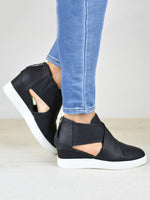 Load image into Gallery viewer, Women Spring Cut Out Ankle Boots Wedge Sneakers Plus Size Shoes
