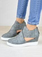 Load image into Gallery viewer, Women Spring Cut Out Ankle Boots Wedge Sneakers Plus Size Shoes
