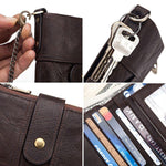 Load image into Gallery viewer, Anti-magnetic Tassel Leather Card Case Coin Purse
