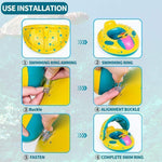 Load image into Gallery viewer, Baby Swim Ring Sunshade Baby Float Boat Seat
