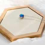 Load image into Gallery viewer, Aurore Borealis Silver Necklace
