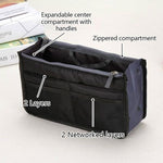 Load image into Gallery viewer, Women&#39;s Bag Practical Handbag Purse Nylon Dual Organizer Insert Cosmetic Storage
