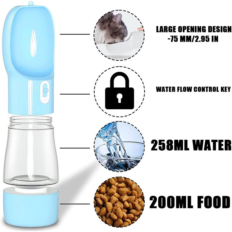 Portable Pet Water and Food Bottle