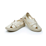 Load image into Gallery viewer, Women&#39;s handmade leather sandals with soft bottom
