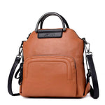 Load image into Gallery viewer, Dual-use Leather Backpack &amp; Handbag
