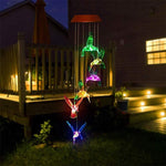 Load image into Gallery viewer, Color-Changing Solar LED Waterproof Hummingbird Wind Chimes
