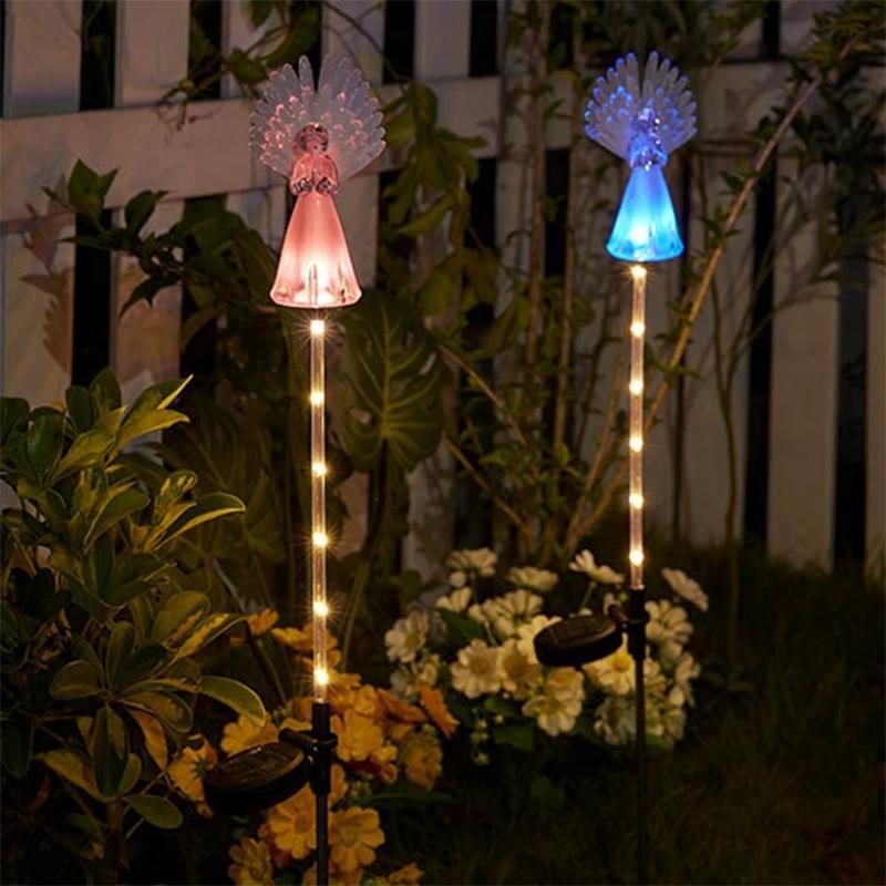 Solar-Powered LED Angel Light