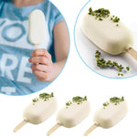 Load image into Gallery viewer, Silicone Easy Cream Mini Ice Cream Bar Mold Set
