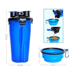 Load image into Gallery viewer, 2-in-1 Pet Travel Water &amp; Food Bottle with Foldable Bowl
